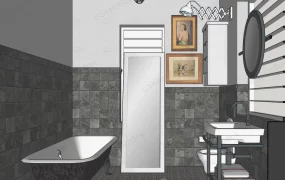 Small Vintage Bathroom Idea