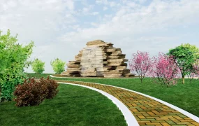 Backyard Waterfall Design Idea