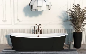 Black Soaking Tub