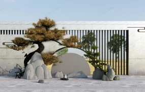 Zen Garden Landscaping Wall