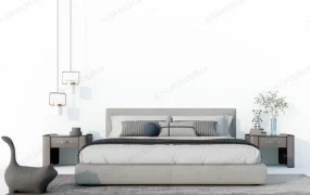 Upholstered Low Profile Bed
