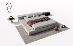 Upholstery Low Floor Bed