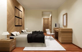 Double Bed Hotel Room