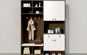 Entryway Hall Tree With Storage