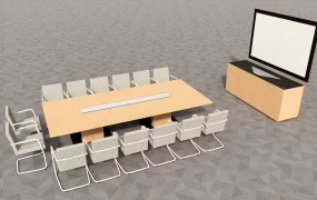 Conference Room Table And Chairs Set