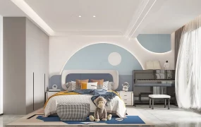 Luxury Girls Bedroom With Piano