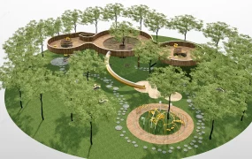 Wooden & Natural Playground Design