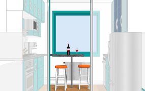 Small Apartment Kitchen Layout