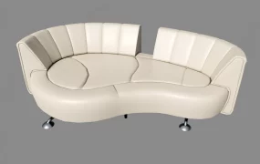 Curved Loveseat
