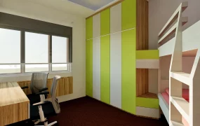 Kids Bedroom With Desk