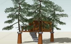 Treehouse With Stairs