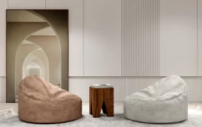 Bean Bag Accent Chairs Set