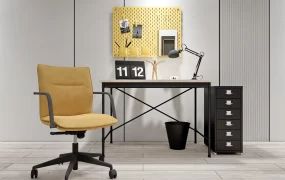 Industrial Home Office Desk Set