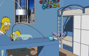 Boys Bunk Bed Room