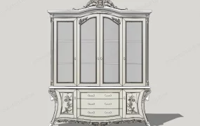 Antique Victorian Display Cabinet