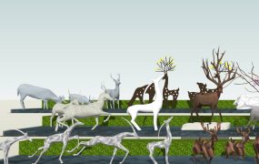 Deer Sculptures for Garden