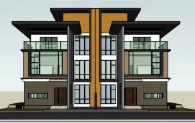 Contemporary Duplex House
