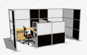2 Person Office Cubicle Workstation