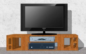 Retro Television and Media Console