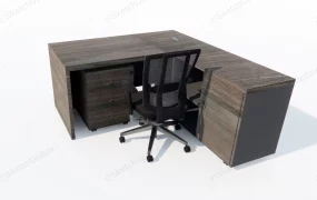 L Shaped Office Desk With Storage
