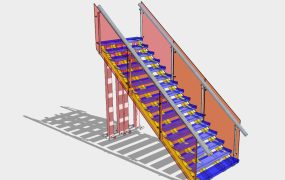 Colored Glass Staircase