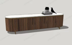 Obround Shape Tv Stand