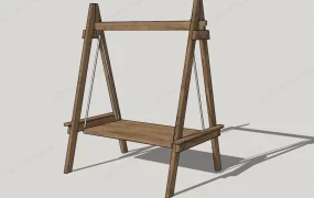 Outdoor Wood Swing