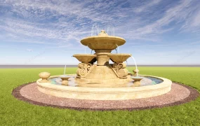 Public Park Water Fountain