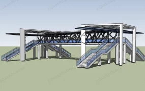 Overhead Pedestrian Bridge