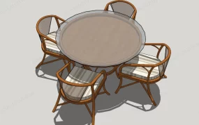 Round Patio Dining Set