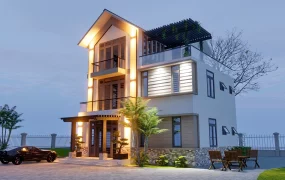 3 Storey Tropical House