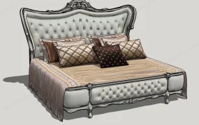 Tufted Platform Bed