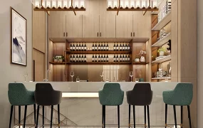 Elegant Commercial Cocktail Lounge Bar