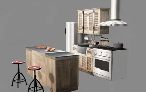 Industrial Kitchen Cabinets
