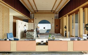 Chinese Style Hotel Lobby Design