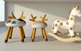 Deer Chair And Rocking Horse