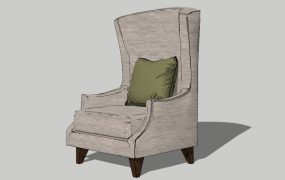Wingback Upholstered Armchair