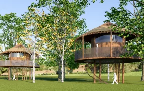 Round Treehouse Cabins