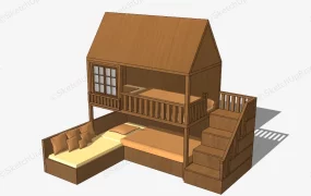 Kids Loft Bed With Sofa