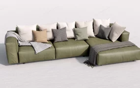 Olive Green Sectional Sofa