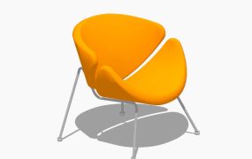 Orange Slice Lounge Chair