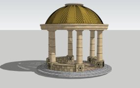 Stone Round Gazebo