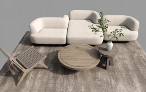 Modern Minimalist Living Room Setup