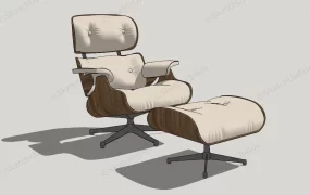 Lounge Chair With Ottoman
