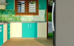 Vintage Green Kitchen Design