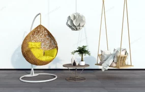 Porch Swing And Egg Chair