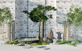Zen Garden Feature Wall