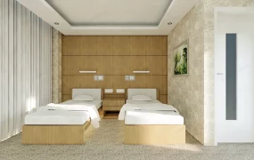 Economy Twin Bed Hotel Room