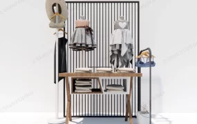 Clothing Store Retail Display Rack Idea