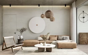 Wabi Sabi Modern Living Room